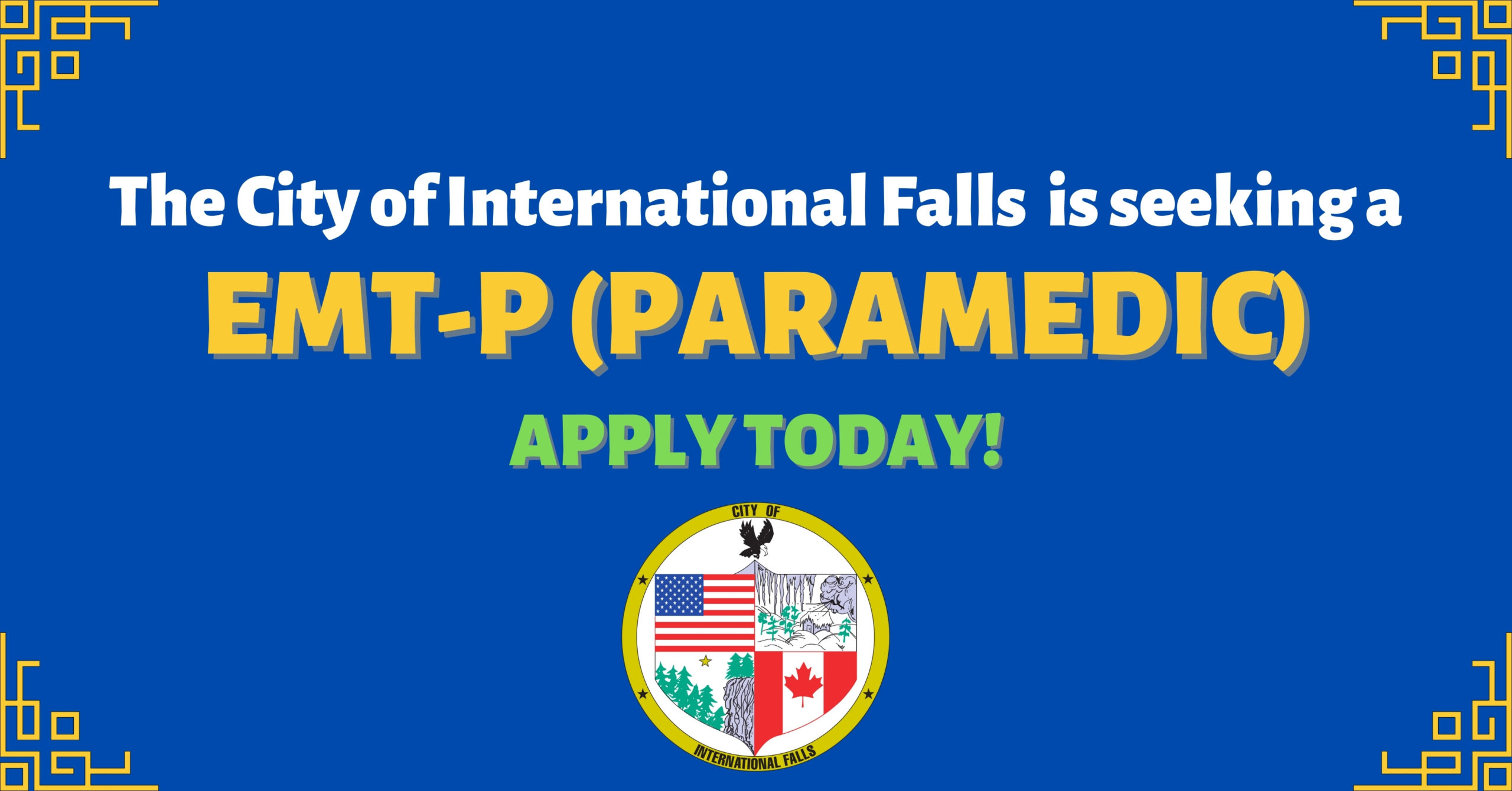 EMT (Emergency Medical Technician) Job Opening – City of International ...